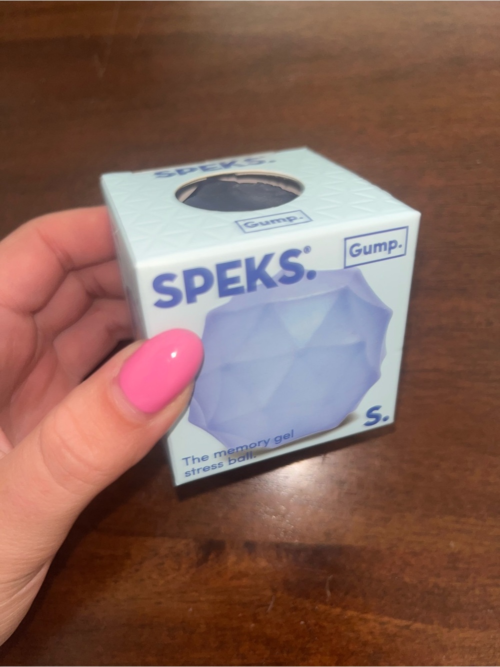 SPEKS. Light blue Memory Gel Stress Ball